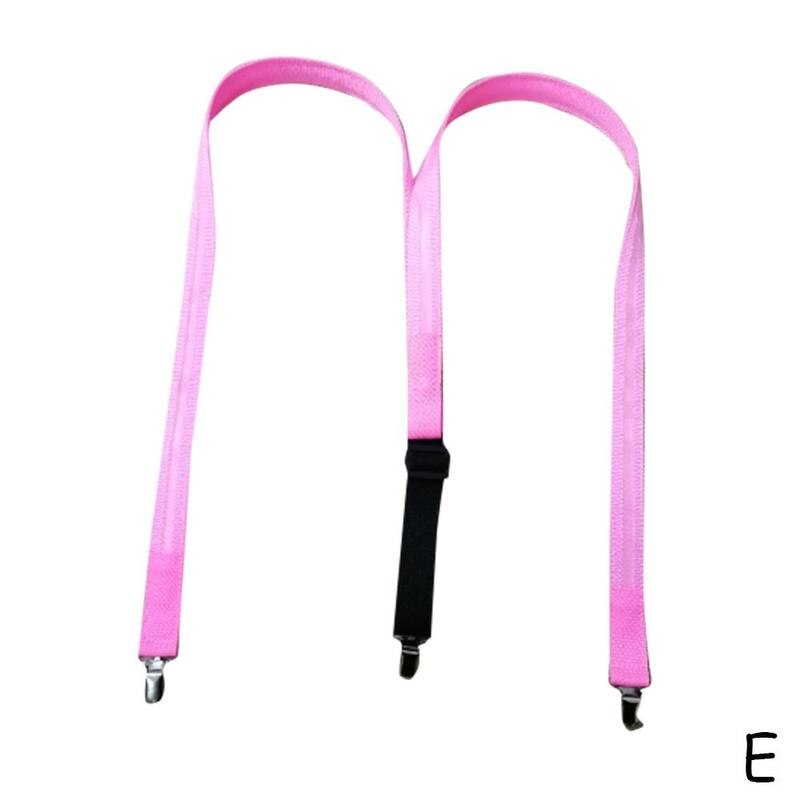 Novelty Suspenders Clip-on LED Light Night Arm Unisex Braces Adjustable Suspenders Adult Band Y-back Cycling El H8X0: pink