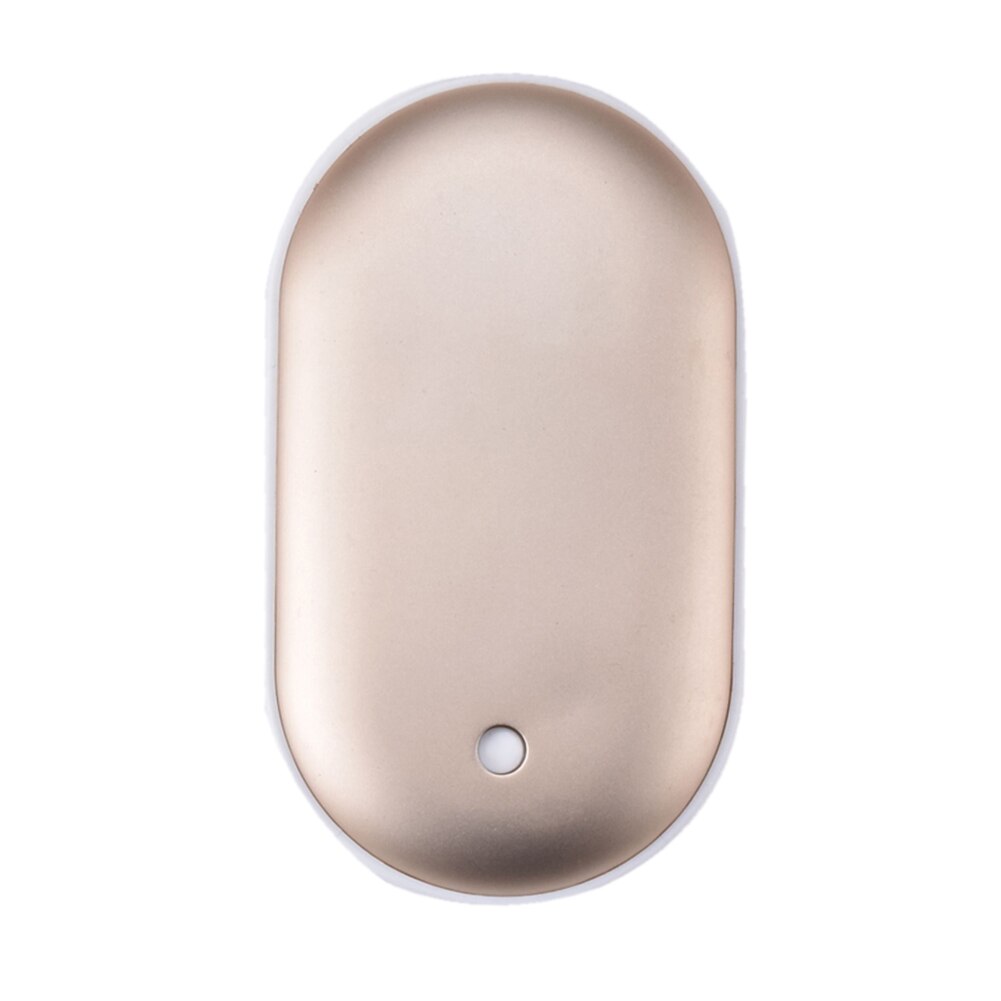 Zimowy mini ogrzewacz dłoni poduszka elektryczna USB akumulator poręczny podgrzewacz kieszonkowy mini kreskówka grzejnik elektryczny ciepły 2400mAh: szampan