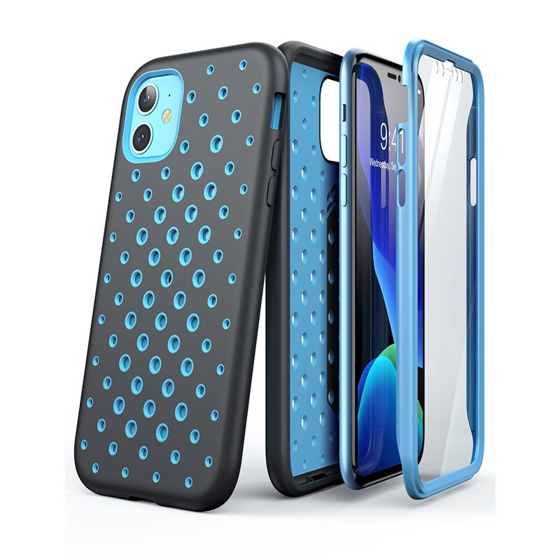 For iPhone 11 Case 6.1" ) SUPCASE UB Sport Premium Hybrid Liquid Silicone Rubber + PC Cover With Built-in Screen Protector