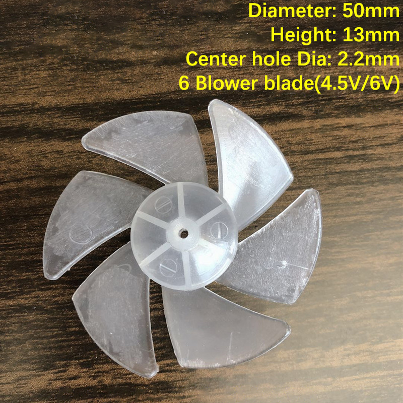 Transparent Plastic Fan Blades Hair Dryer Universal High-power Motor Fan 7 Blades Fan Blade Replacement 35mm/42mm/50mm/65mm: Gold