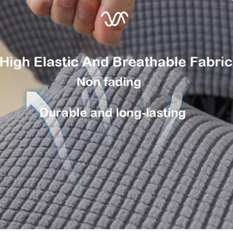 2 pièces/ensemble haute élastique Plaid velours chaise de bureau couvre épaissir ordinateur Spandex fendu housse de siège fauteuil couverture Textile de maison