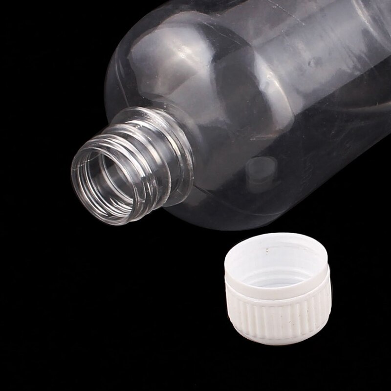 10Pcs 500ml Clear Plastic Lab Seal Reagent Bottle Chemical Graduation Sample Bottle