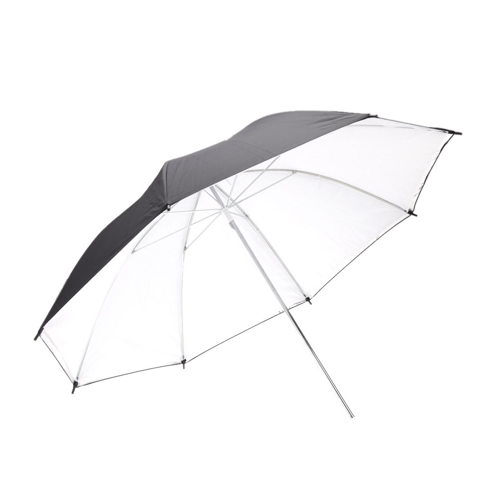 33in/83Cm Zachte Umbrellawhite Diffuser Translucent Witte Paraplu Voor Studio Flash (33in/83Cm Zilver + diffuser)