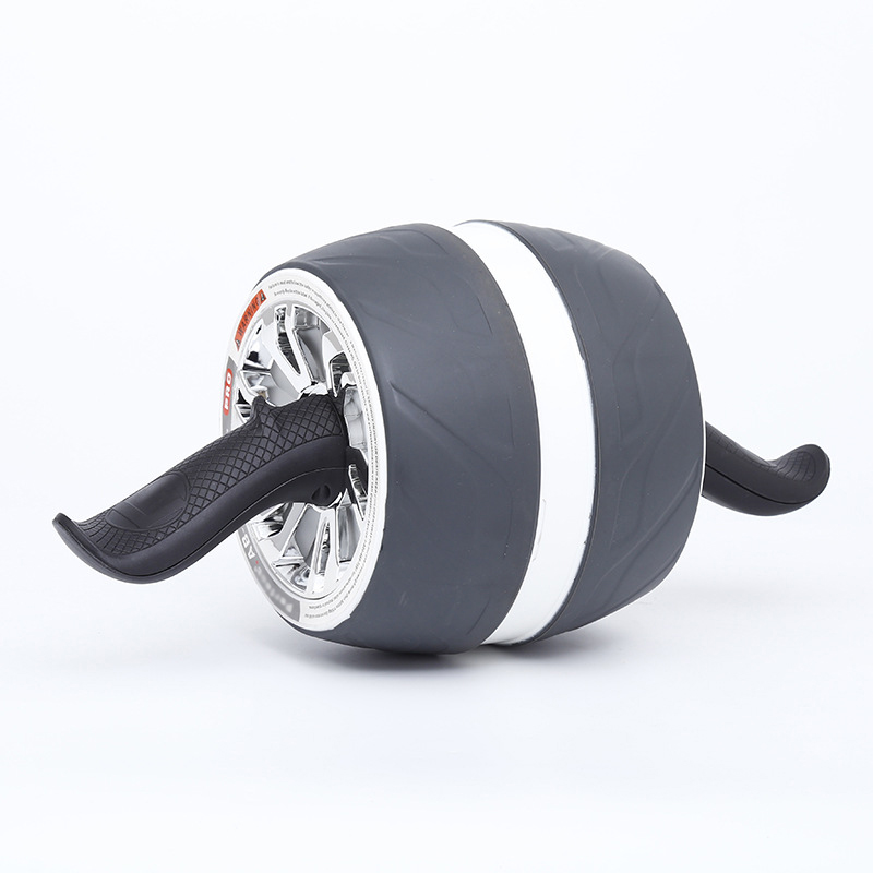 Automatic Rebound Fitness Ab Roller No Noise Abdominal Workouts Wheels With Mat For Home Gym Equipment Exercise Machin: white