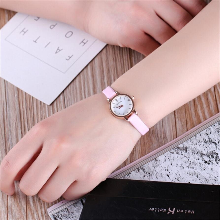 Reloj de pulsera fino para mujer, mini et délicato, minimaliste, a la mode, aleta de pulsera,