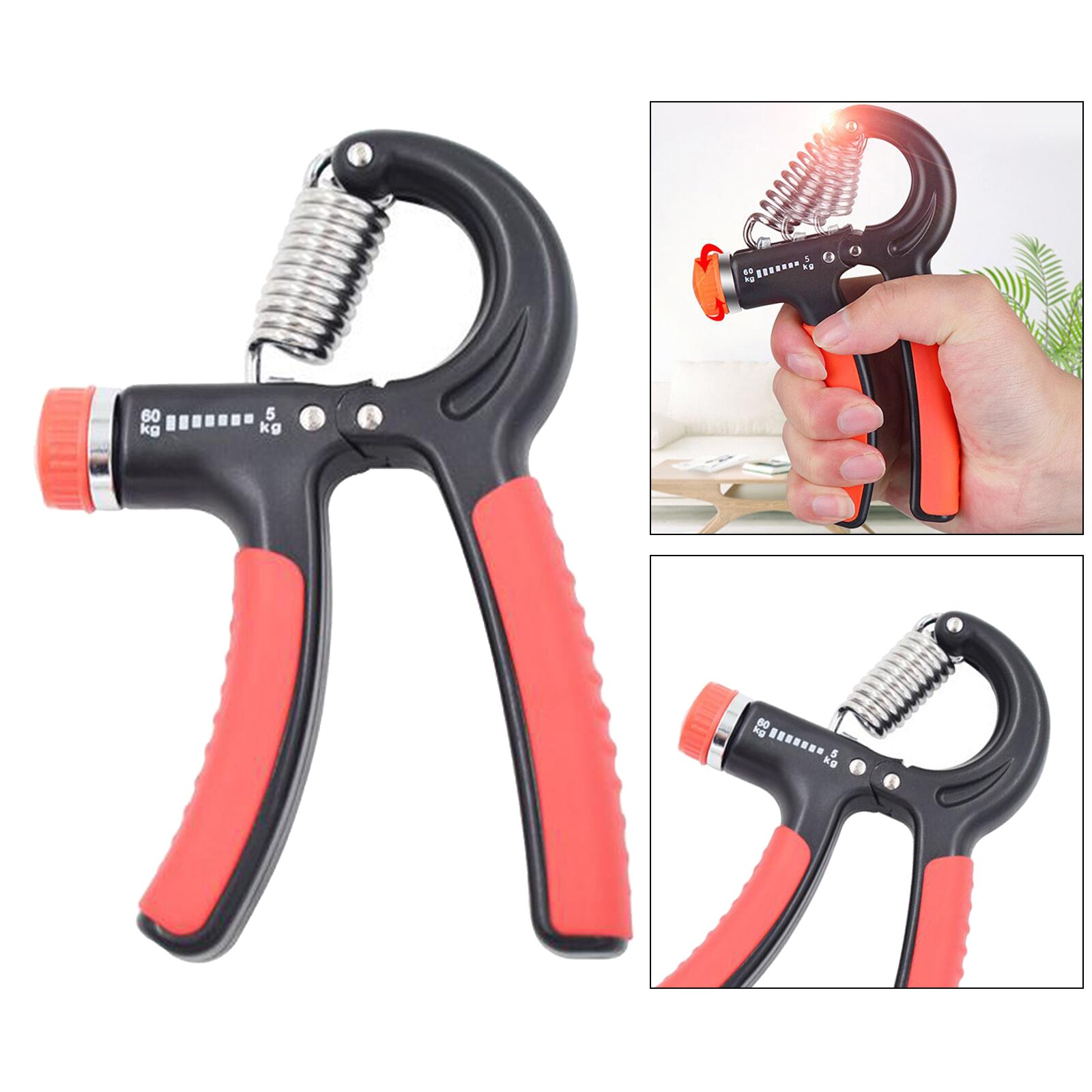 Comfortable Hand Grip Strengthener Wrist Forearm Exerciser Workout Home Gym