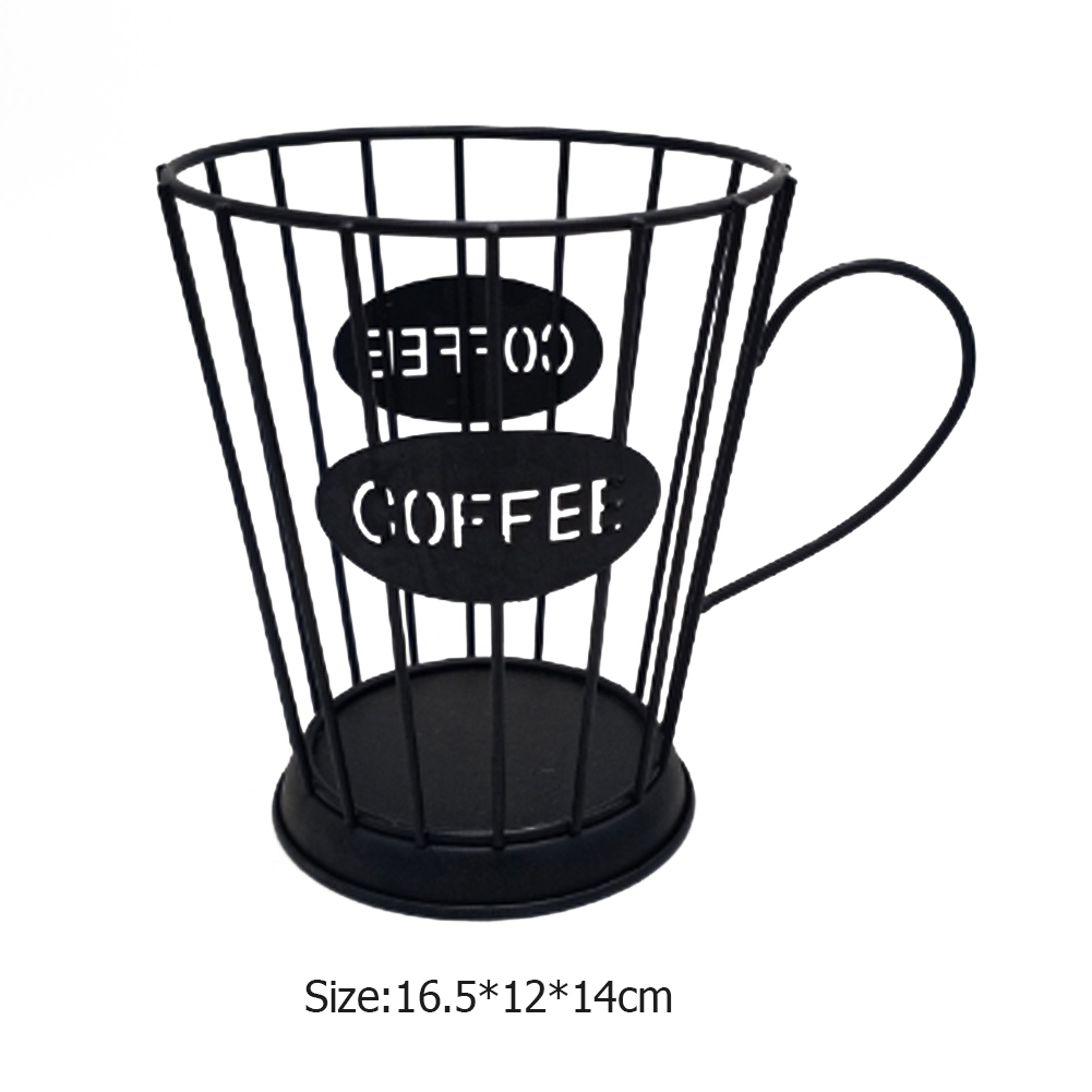 Metal Universal Coffee Mug Pod Holder Organizer Basket Fruit Tray Coffee Cup Shape Capsule Storage Rack Keeper Home Cafe Hotel: E