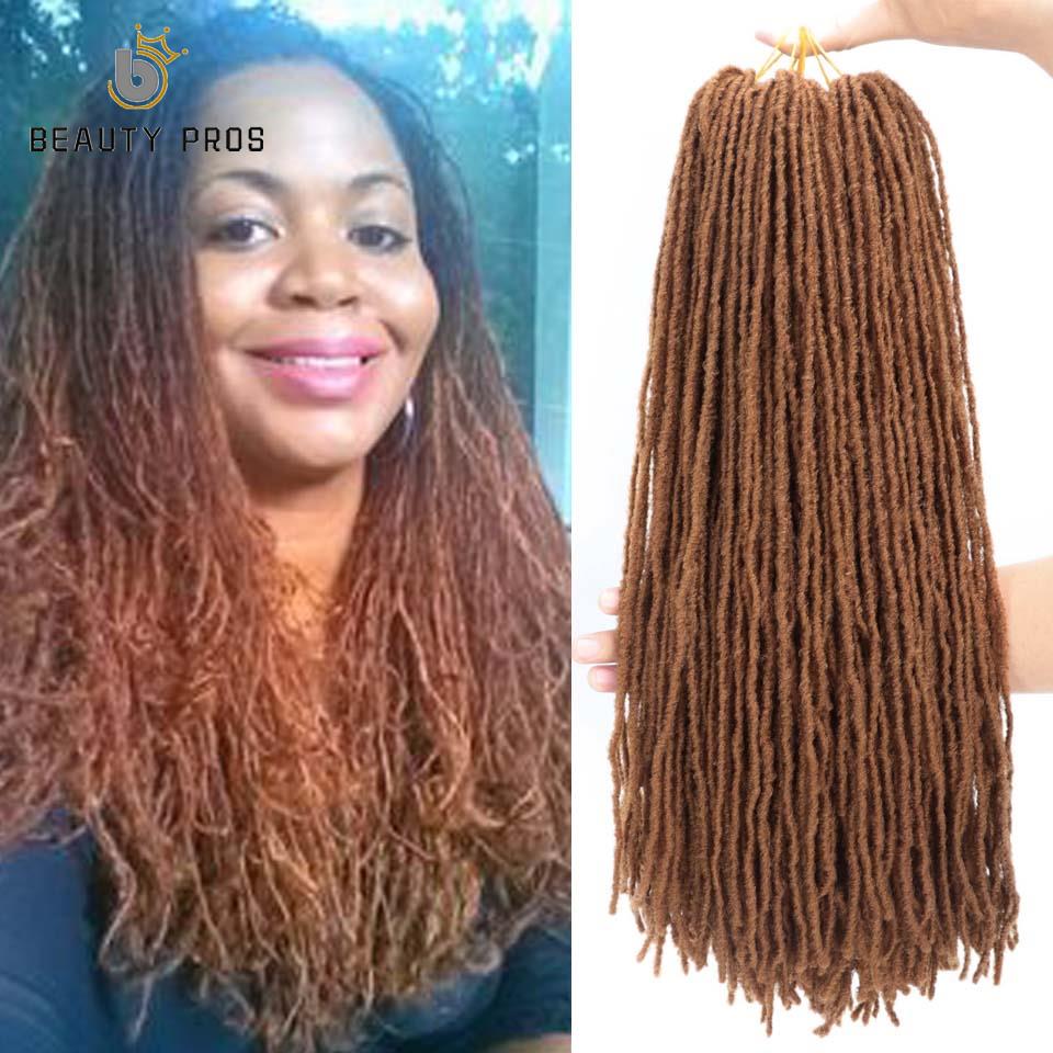BEAUTY PROS Sister Locks-trenzas de ganchillo con degradado Dreadlocs, 18 pulgadas, pelo trenzado sintético Dread Loc para mujer: #30