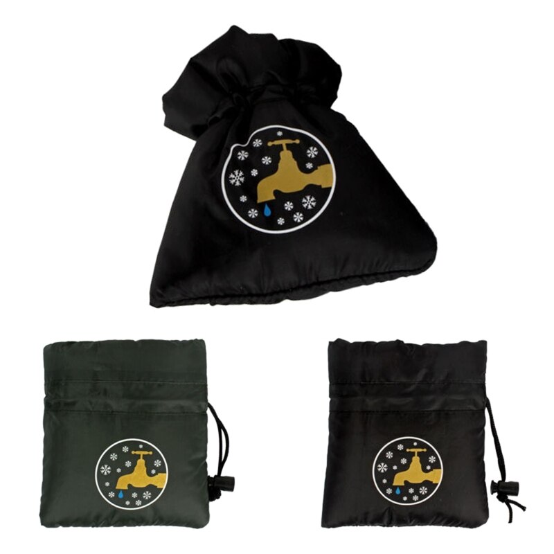 Cubiertas de grifo exterior, Protector de grifo más grande contra heladas para el invierno, Protector de escarcha de grifo aislado espeso, protege tu jardín exterior