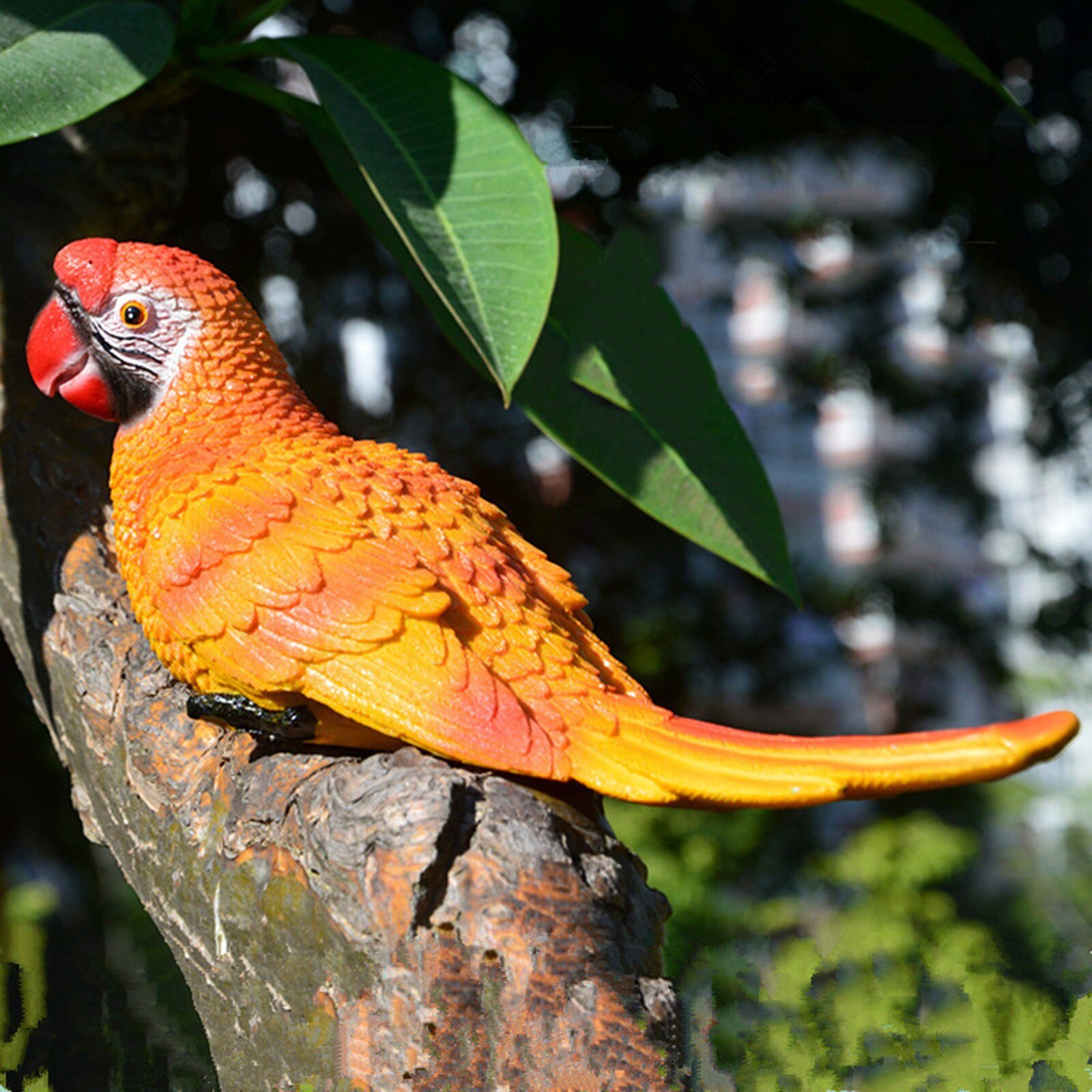 Estatua de loro colgante para decoración del hogar, estatua de loro colgante para Patio, jardín, árbol Interior, esculturas, adorno de jardín, 40 #