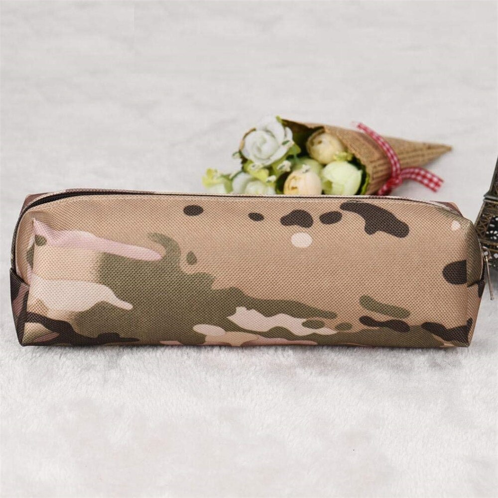 Estuche de estilo camuflaje para lápices, estuche escolar de gran capacidad, material de papelería para estudiantes: B