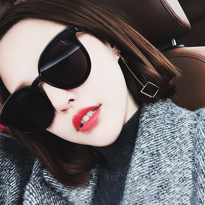 Mærke cat eye solbriller kvinder mænd luksus plast solbriller klassiske retro udendørs unisex runde solbriller