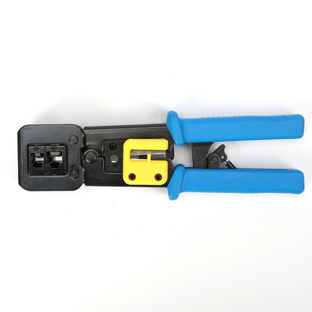 Manual Crimping Pliers Through Hole Crystal Head Crimping Pliers 6P8P Multifunction Ez Through Hole Cable Pliers