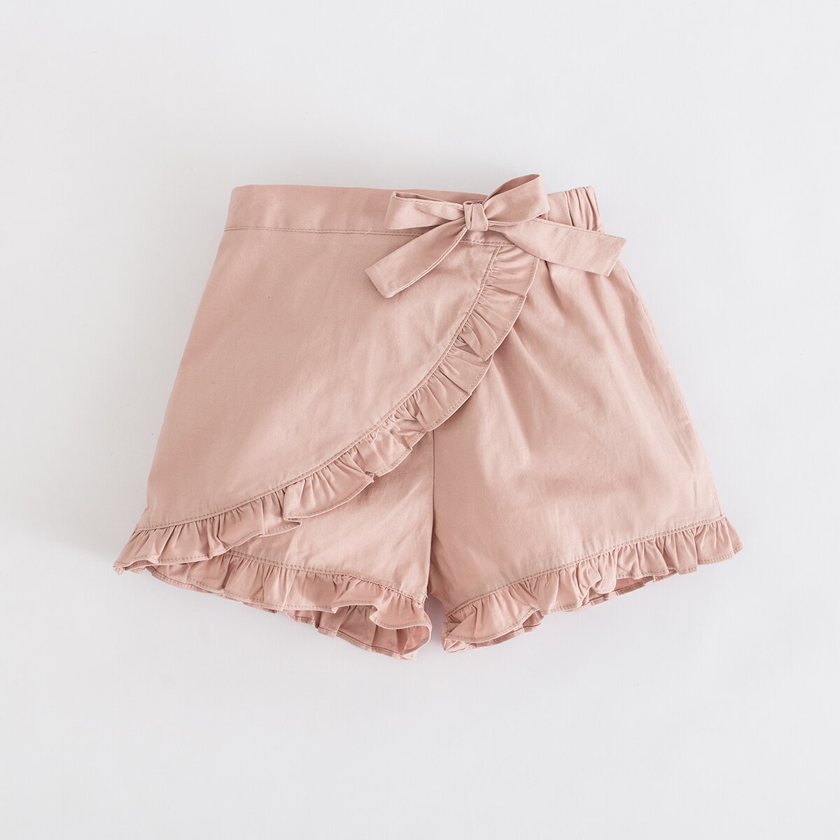 Szorty szyfonowe wzburzyć księżniczka wiek dla 2-8 lat dziewczynek letnie ubrania plażbyć winnym śliczne duża-łuk biały różowy niebieski luźne krótkie spodnie: różowy / 4 t