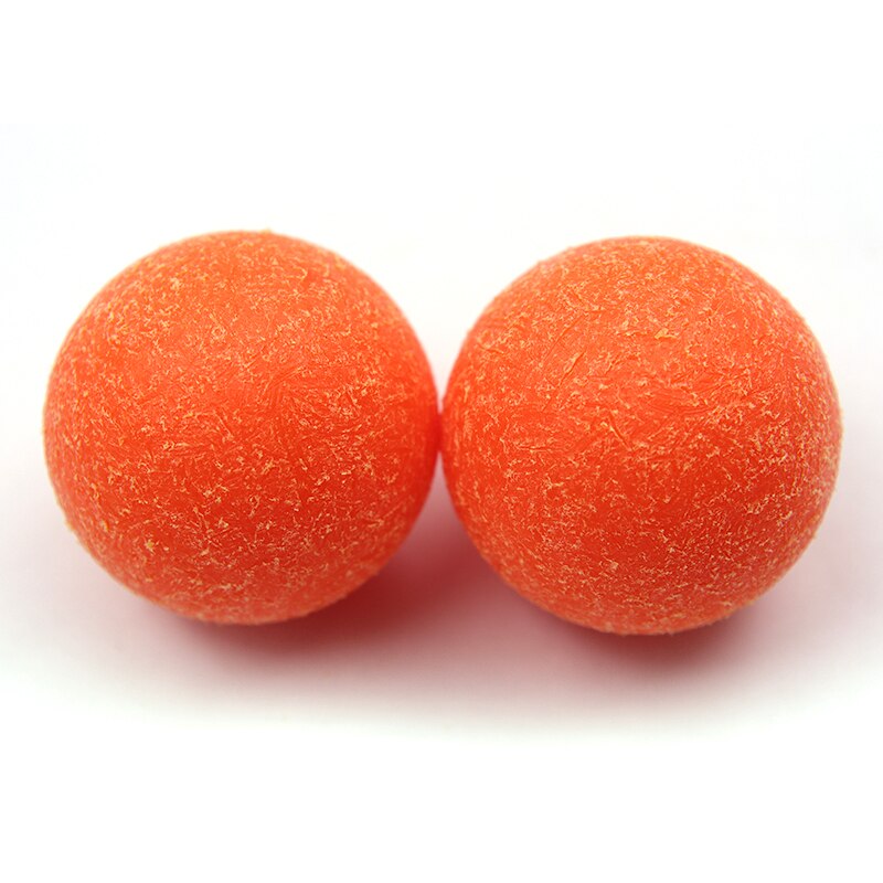 Ballon de football de table orange en plastique solide, 2 pièces, 36mm 1.42 ", surface rugueuse, baby foot 09