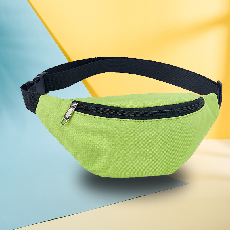 Waist Bag Women Men Waterproof Pocket Casual Chest Handbag Unisex Sports Travel Purse Plaid Waist Pack Belly Bags Case: Khaki