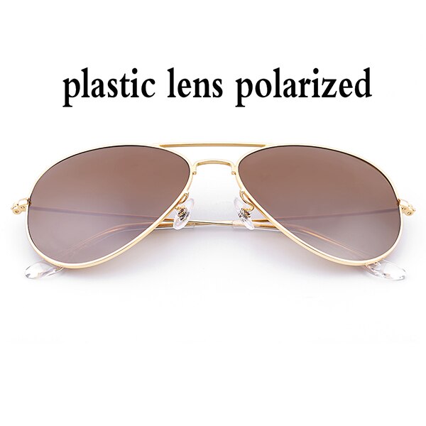 Boloban 3026 gepolariseerde zonnebril heren dames 60mm pilotenbril met glazen lenzen en spiegel oculos de sol  uv400: Bruin p