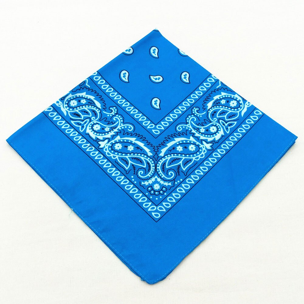 2020New Aangekomen Unisex Hip Hop Zwarte Bandana Mode Hoofddeksels Haarband Sjaal Pols Wraps Vierkante Sjaals Afdrukken Zakdoek: 9