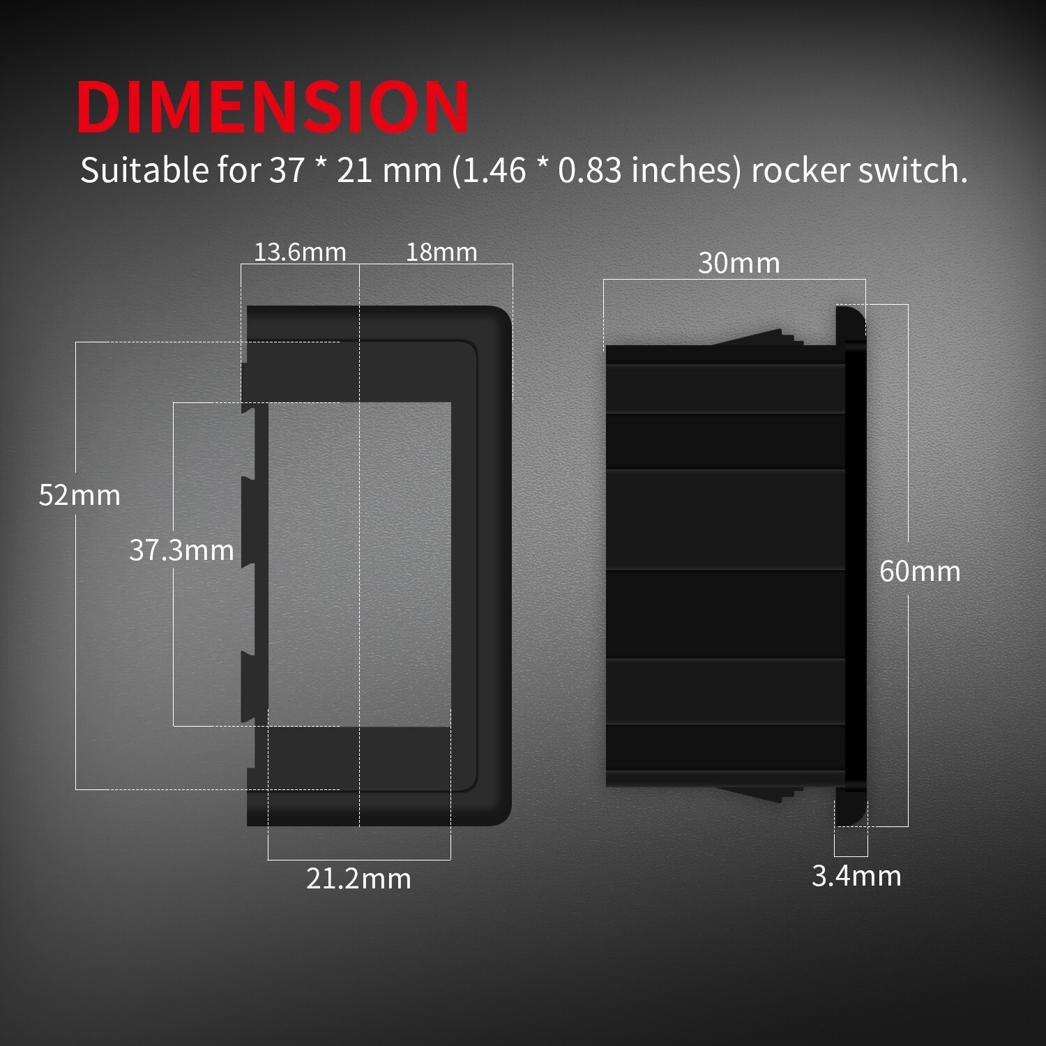 DIY Auto Stiefel Rocker Schalter Clip Tafel patrouillieren Halfter Gehäbenutzen Für ARB Carling Einzigen Marine Schalter Tafel 6 Arten DIY Montage