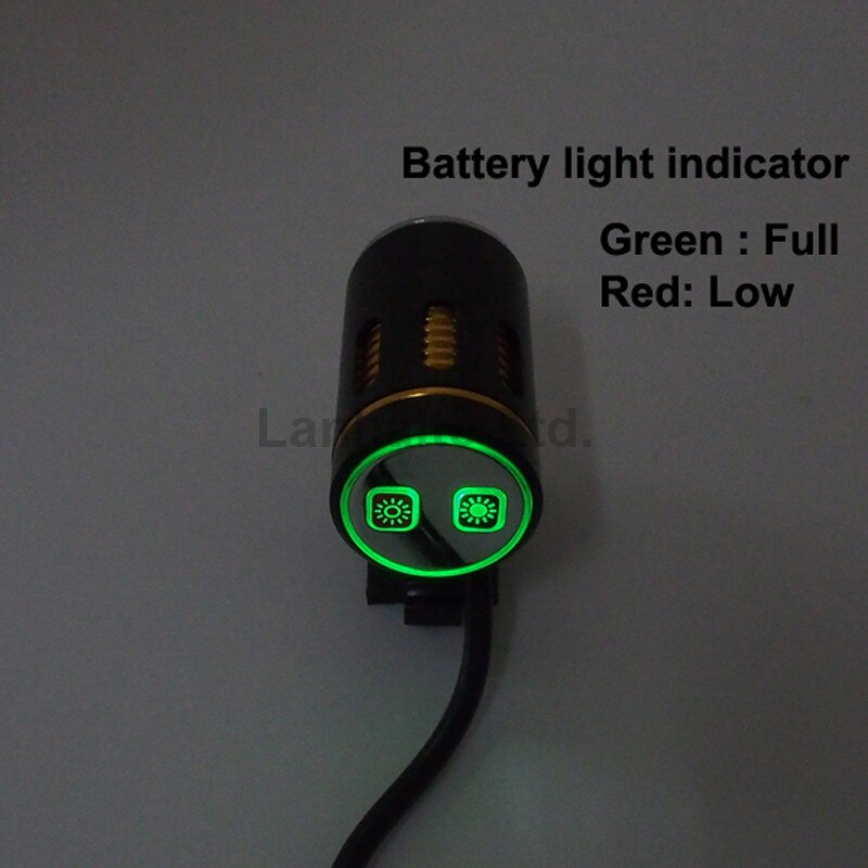 Cree XM-L2 U3 LED 4+2-Mode 1000 Lumens Bike Light - Black and Gold