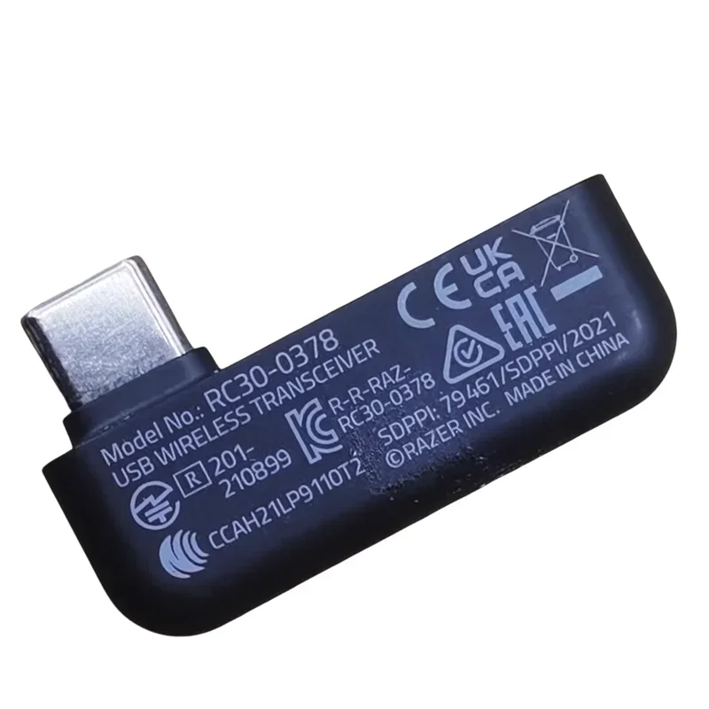 Wireless USB Dongle Adapter Receiver RC30-0378 For Razer Barracuda X RZ04-0443 Headphones: black
