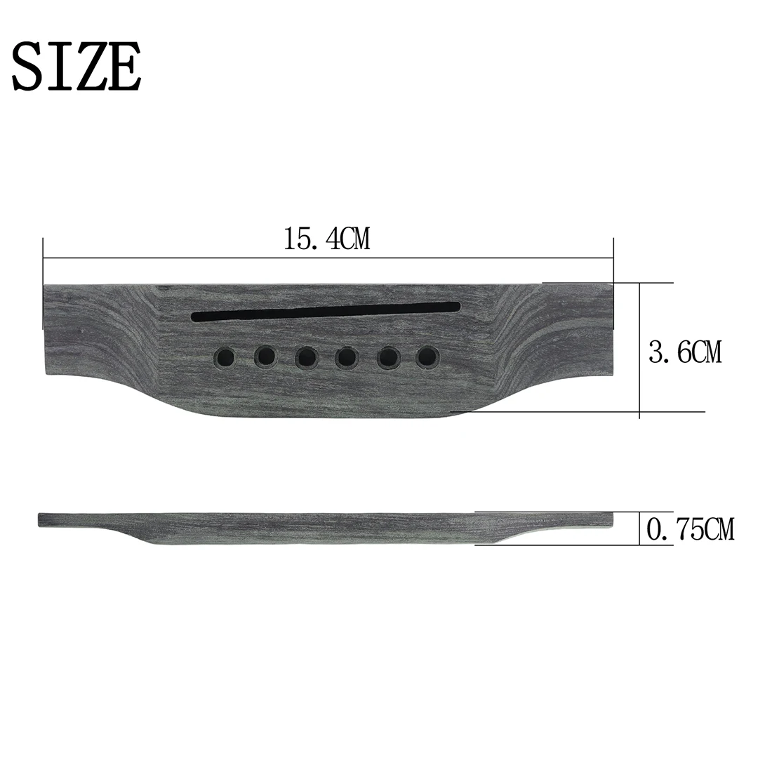 Akoestische Gitaar Brug 1 Stuks Klassieke Gitaar 6 Gaten Brug Universele Palissander Brug Gitaar Instrument Onderdelen Accessoires