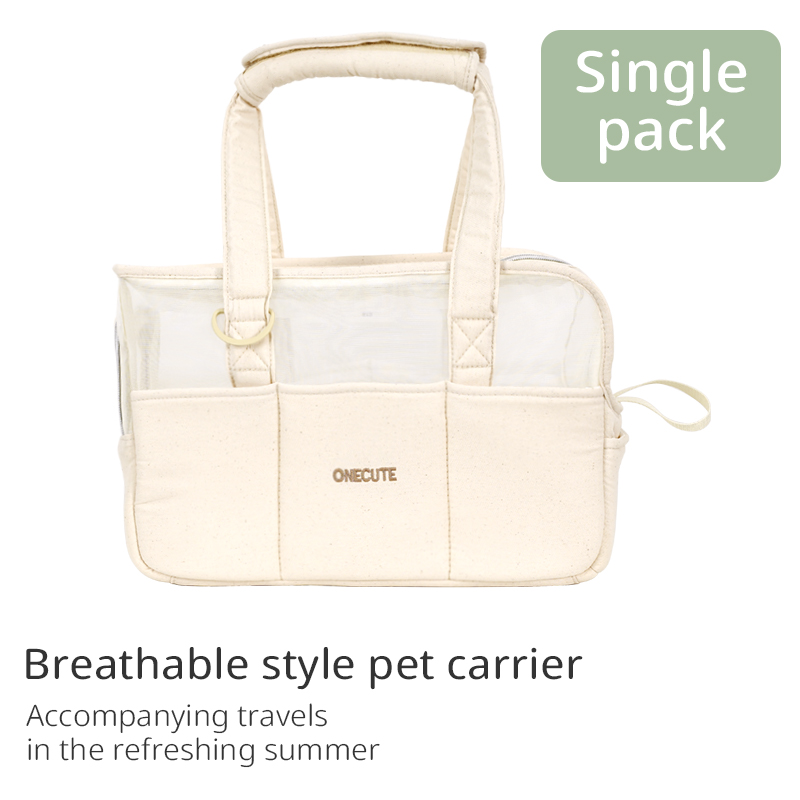 Haustier Reise rucksack Outdoor-Einkaufstasche Rucksack für Welpen Sommer atmungsaktiven Stil Chihuahua Hund liefert für kleine Haustiere geeignet: M / Reis weiß