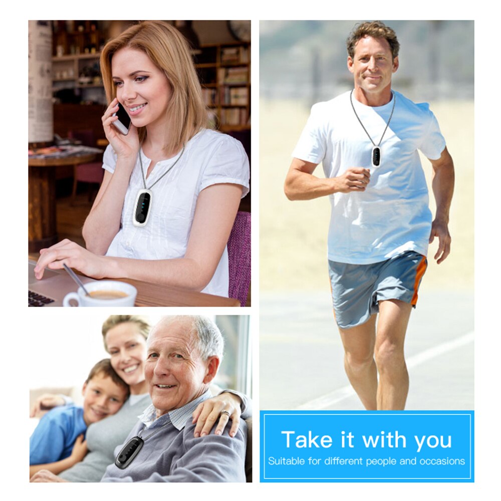 USB Portable Air Purifier Personal Necklace With Negative Ion Air Freshener-No Radiation Ionizer Negative Ion Generator For Kids