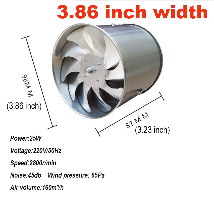220V 3.9/5.7inch silence Ventilating Strong Exhaust Extractor Fan for Window Wall Bathroom Toilet Kitchen Mounted 100/150mm fan