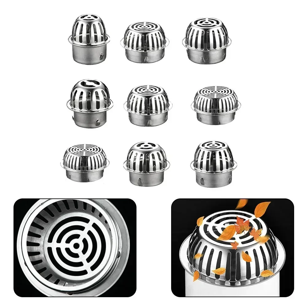 Balcony Roof Drainage Stainless Steel Floor Drain Large Displacement Anti-Blocking Outdoor Rain Bucket Drainage Floor Drain