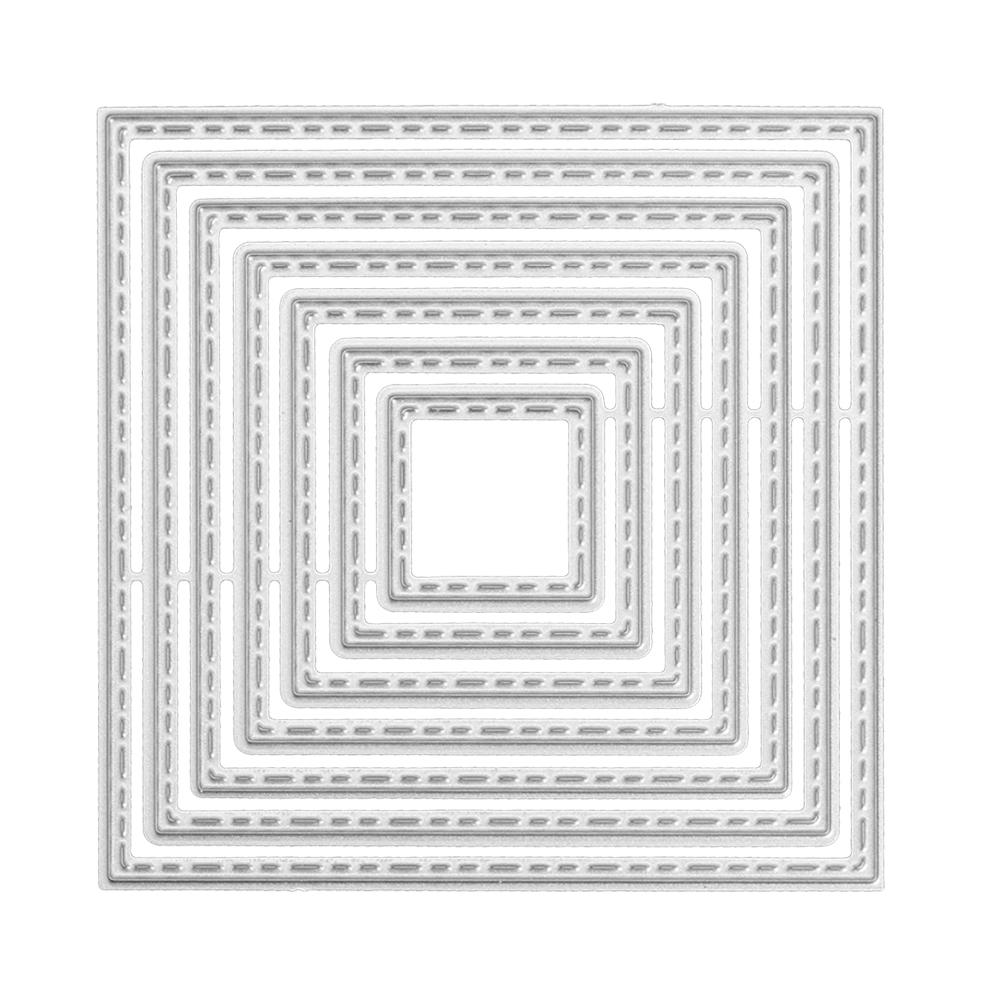 Metall Schneiden Stirbt Kreis Rahmen Schablonen für DIY Scrapbooking Präge Papier Hochzeit Karten Sterben Schnitte Foto Album Machen Handwerk: F