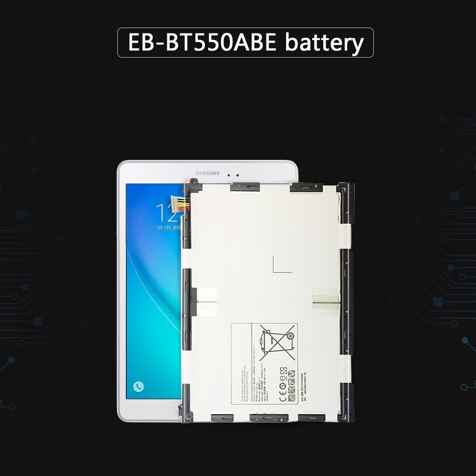 6000 Mah Tablet Batterij EB-BT550ABE Voor Samsung Galaxy Tab Een 9.7 T550 T555 T555C P550 P555C