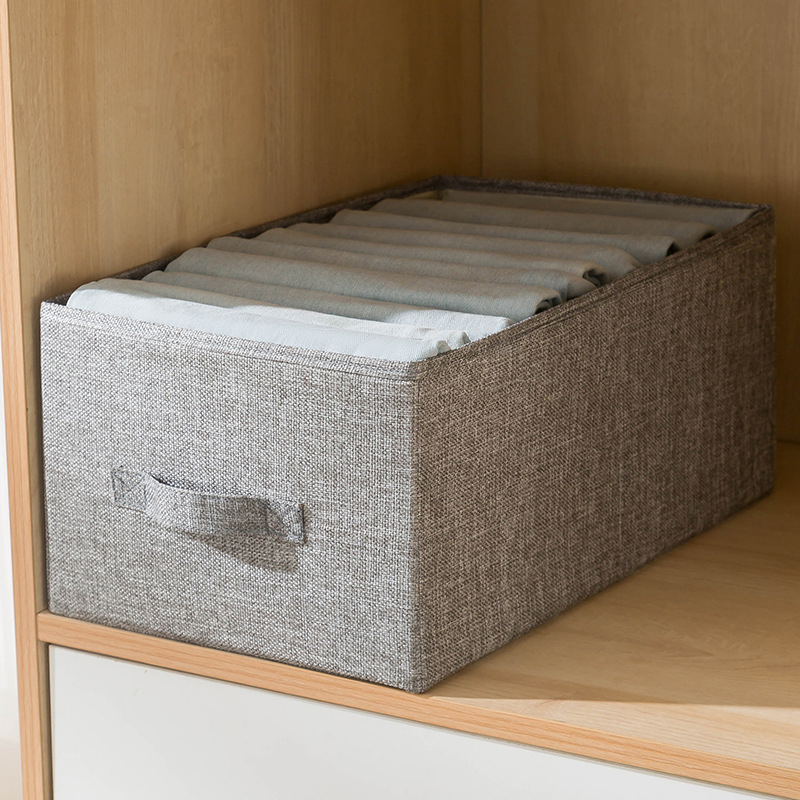 Thuisbenodigdheden Diversen Sorteermand Opvouwbare Linnen Organizer Box Cosmetica Container Kleding Speelgoed Opbergdoos: Rood