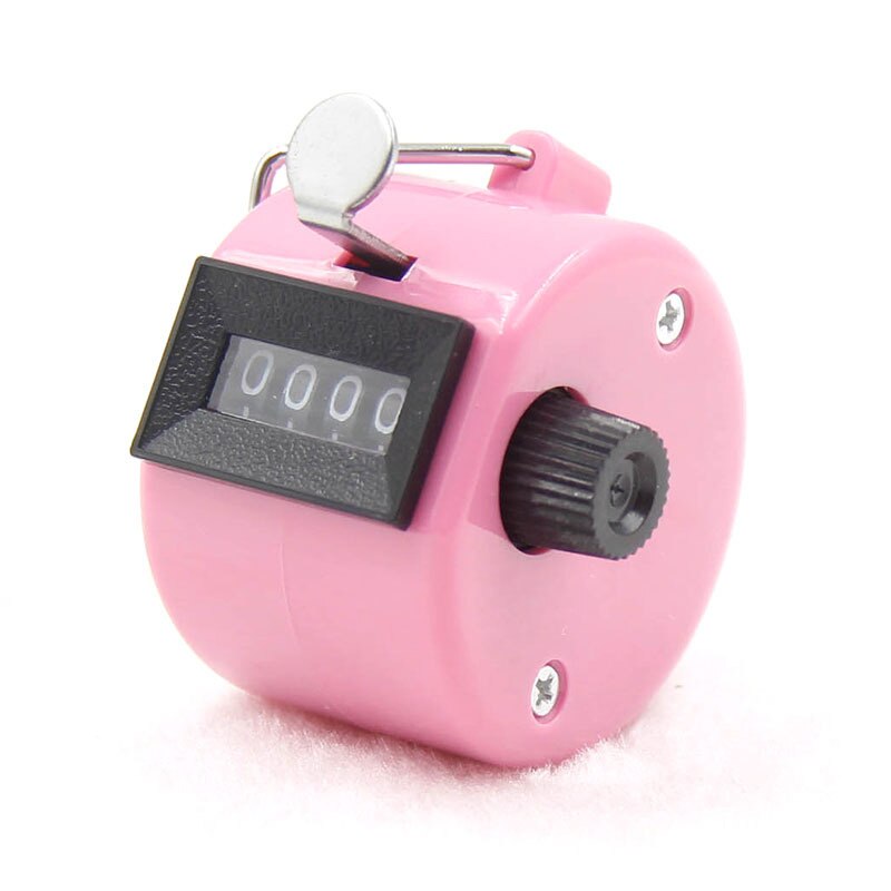 Contadores de números de 4 dígitos, carcasa de plástico, pantalla de dedo de mano, conteo Manual, temporizador, contador de Golf y fútbol