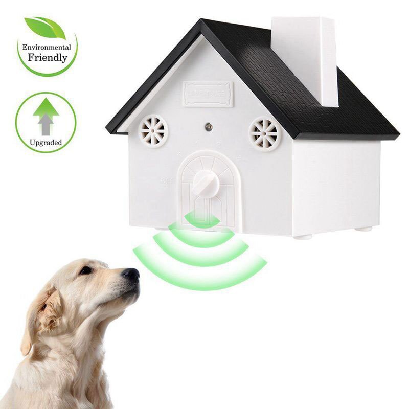 Repelente de perros ultrasónico contra el viento y la lluvia, uso interior y exterior, repelente de perros, artefacto Animal