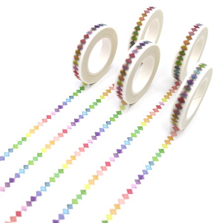 1Pcs Diy Galaxy Flower Tape Decoration Roll Diy Washi Decorative Sticky Paper Masking Tape Self Adhesive Tape Scrapbook Tape: 3