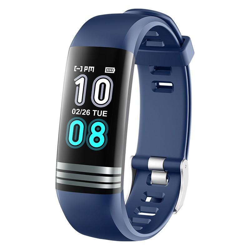 Smart Bracelet Fitness Tracker Bracelet Sports Smart Band Watch Heart Rate Monitor Blood Pressure Smartband Health Wristband: Blue