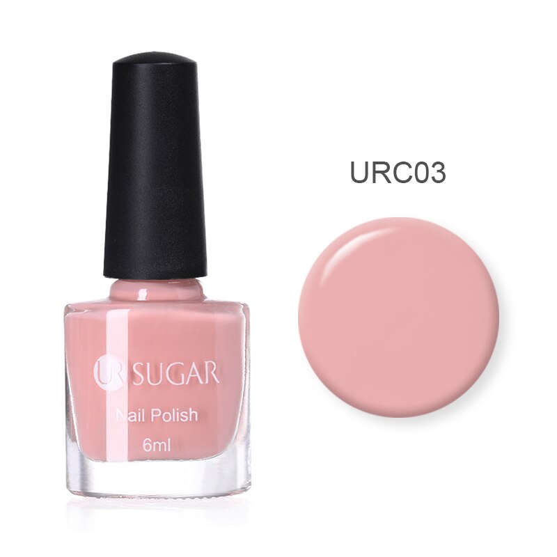 Ur Suiker 6 Ml Snoep Nail Kleur Nagellak Licht Roze Geel Blauw Shining Nail Art Varnish Vernis Voor Nail diy: URC03