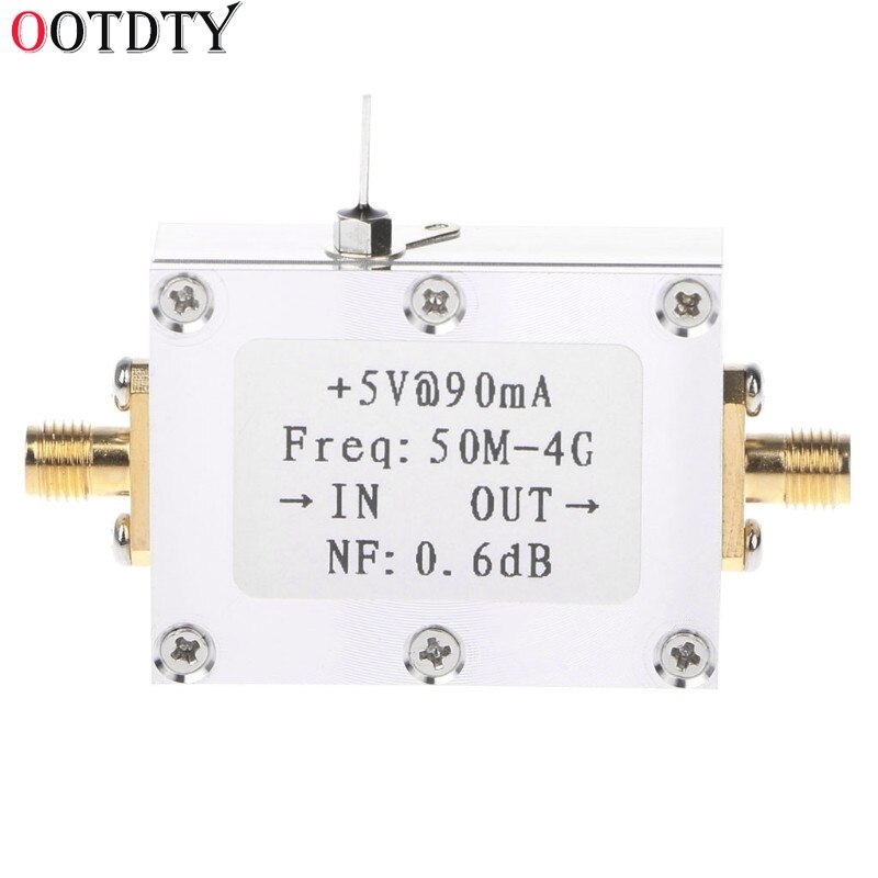 OOTDTY RF Amplifier Low Noise Amplifier Ham Radio Module LNA 50M-4GHz NF=0.6dB RF FM HF VHF / UHF Ham Radio -110dBm