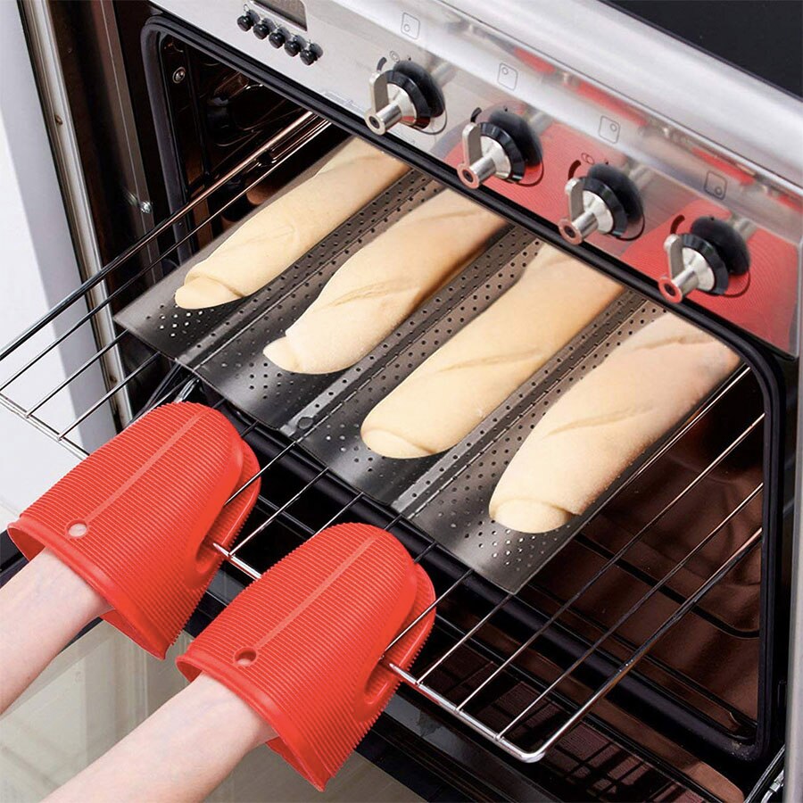 2/3/4pcs Non-Stick Bread Pans Baking utensils Tray Pastry Tools Loaf Baguette Mold Loaves Baking Tray Baguette Pan Bakeware