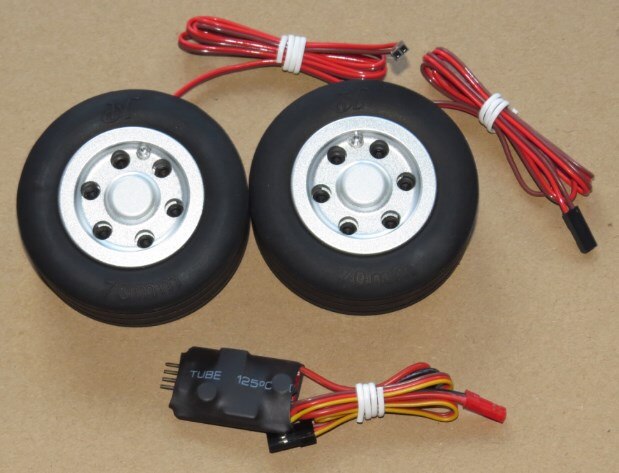 Sistema de freno electrónico para avión de control remoto, rueda de freno de 70mm, 75mm, 86mm y 95mm