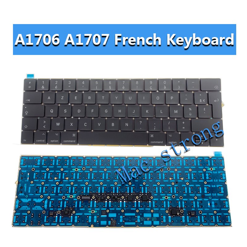 Original A1708 French Keyboard for Macbook Pro 13" A1706 A1707 A1989 A1990 A2179 A2141 A2251 A2289 A2337 A2338 FR Keyboard