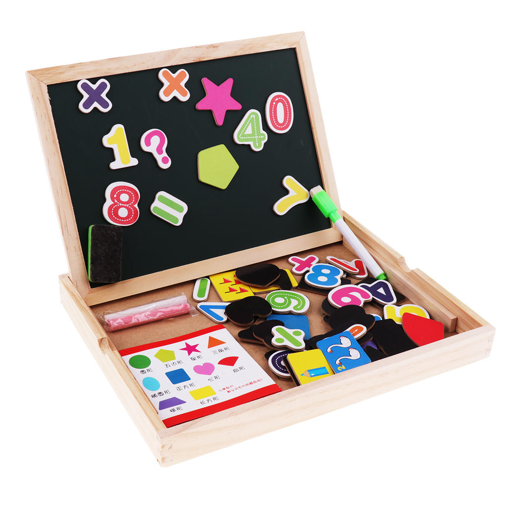 Wooden Kids Children Educational Learning Toys Magnetic Board Puzzle Games: Numbers