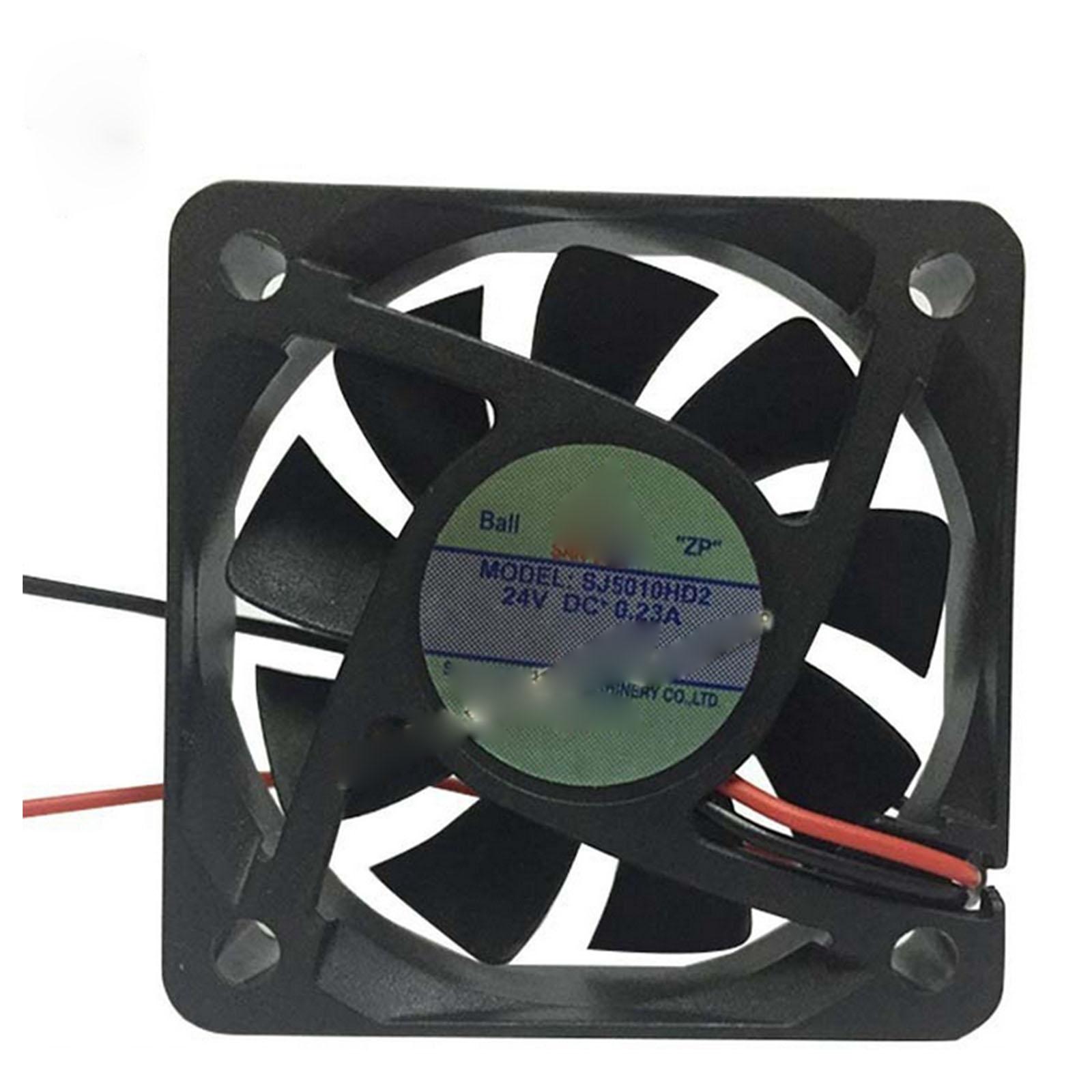 24V DC 50x50x10mm Axial Radiator Fan 7000RPM Dual Ball Bearing Middle Speed