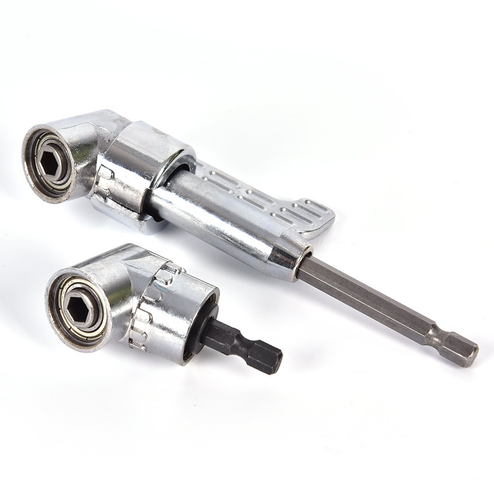 105 Degree Right Angle Drill Extension Shank Quick Change Driver Drilling Screwdriver Magnetic 1/4"Hex Socket Close Corner Tool