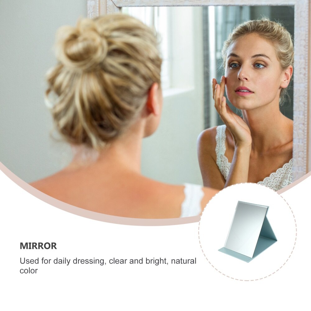 Foldable Makeup Mirror Minimalist Cosmetic Mirror for Outdoor Travel