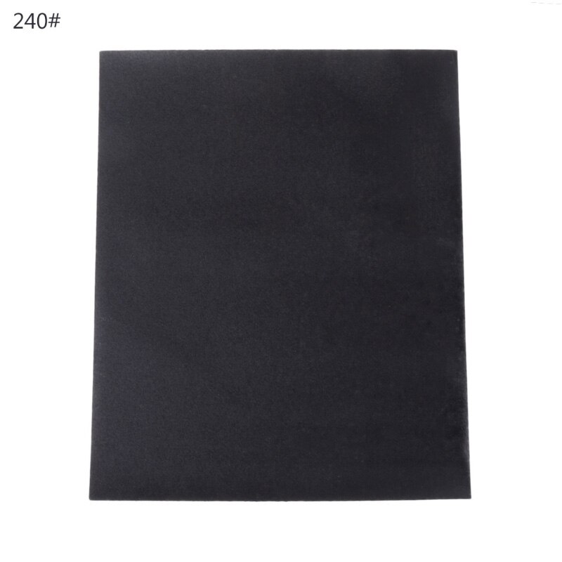 2pcs 100/240/400/600/1000/2000 28x23cm Grit Aluminium Sanding Paper Oxide Wet Dry Abrasive Metal Wood Abrasive Tools #RW1209: 240#