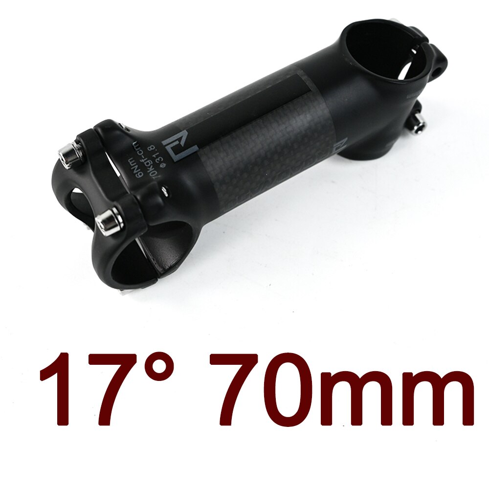 ROADNADO MTB Bike Stem Carbon Fiber+Aluminum Alloy Bicycle Handlebar Stem Road Bike Stem 6/17 Degree 60/70/80/90/100/110MM: 17 Degree 70mm