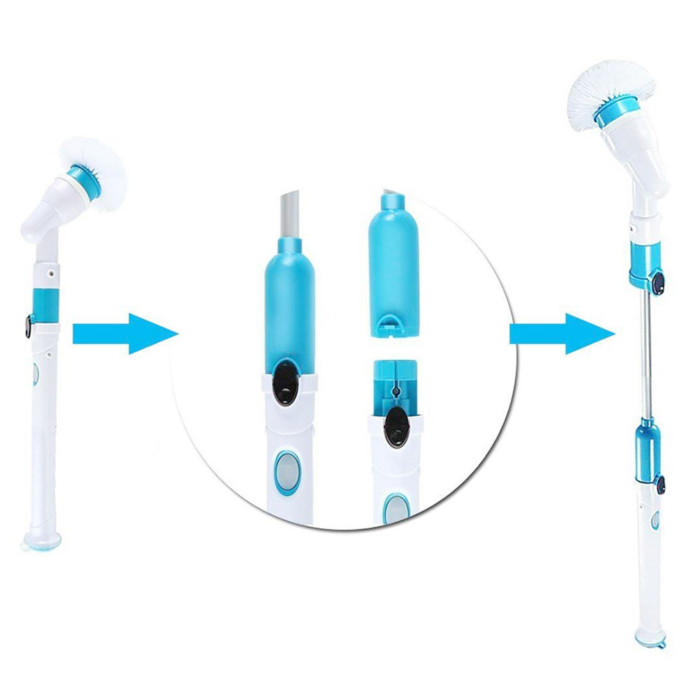 Turbo Scrub Multifunctionele Elektrische Borstels Draadloze Opladen Elektrische Lange Handvat Borstel Huishoudelijke Schoonmaakmiddelen Gereedschappen