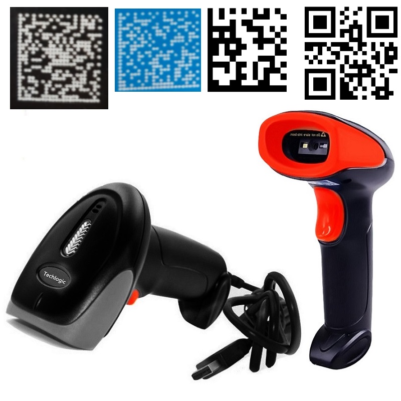 Scanner 2D Bluetooth Draadloze Usb Wired Barcode Scanner Bar Code Reader Qr PDF417 Datametrix Code Scanner Supermarkt Reader